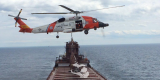 U.S. Coast Guard helicopter in the Great Lakes