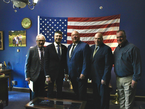 Congressman Barrett with the Police Officers Association of Michigan 