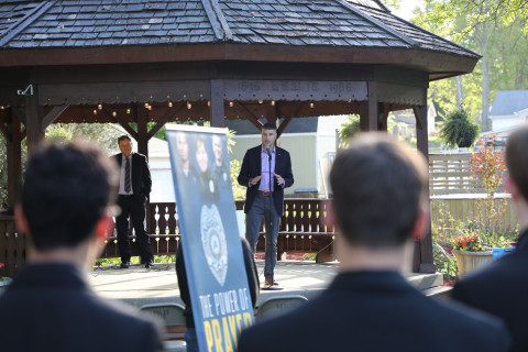 Congressman Barrett Speaking At Leslie Police Week Event
