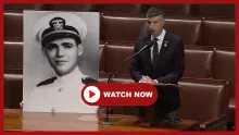 Congressman Barrett speaks about Ensign Francis Flaherty